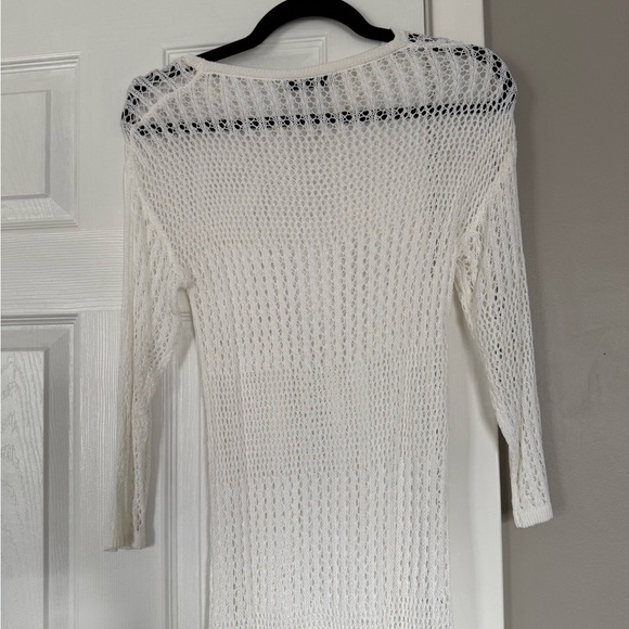 SHEIN Swim Summer Beach Hollow Out & Tassel Decorated Cover Up - Picture 7 of 9